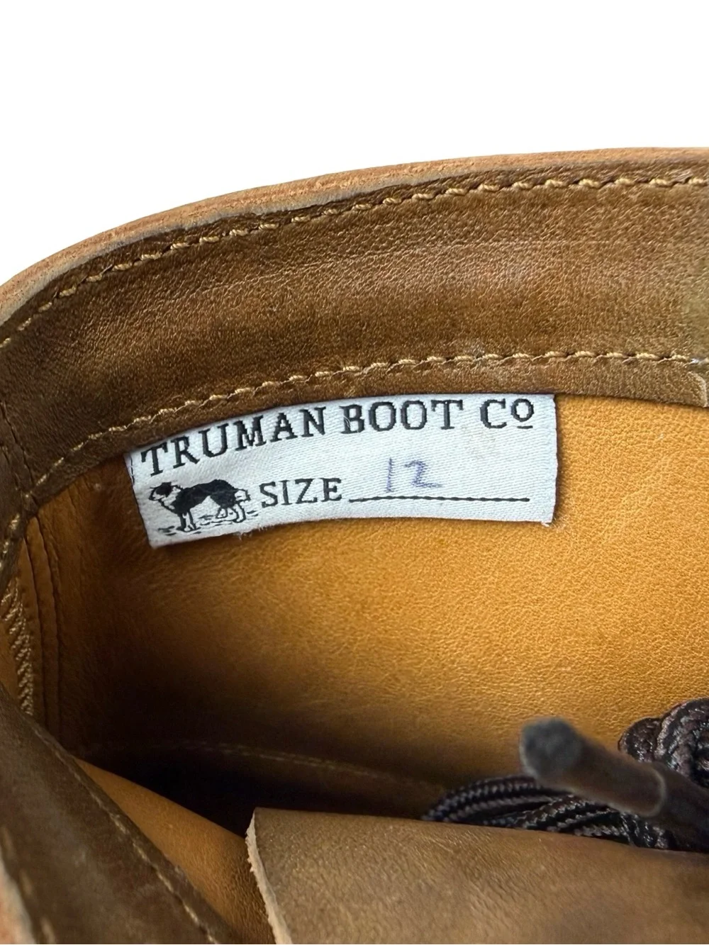 Truman Boot Co Leather Cap Toe Men’s 12 Boot Eugene Sole Excellent